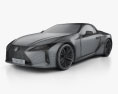 Lexus LC convertible 2022 3d model wire render