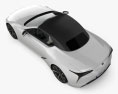 Lexus LC convertible 2022 3d model top view