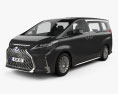 Lexus LM 混合動力 2022 3D模型