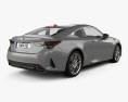 Lexus RC 2022 3D模型 后视图
