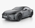Lexus RC 2022 3D 모델  wire render