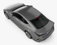 Lexus RC 2022 3D-Modell Draufsicht