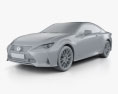 Lexus RC 2022 3d model clay render