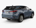 Lexus RX L 하이브리드 2022 3D 모델  back view