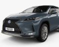 Lexus RX L 混合動力 2022 3D模型