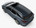 Lexus RX L ibrido 2022 Modello 3D vista dall'alto