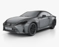 Lexus RC гибрид 2022 3D модель wire render