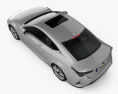 Lexus RC híbrido F-sport 2022 Modelo 3D vista superior