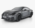 Lexus RC F 2022 3d model wire render