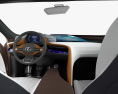 Lexus LF-1 Limitless с детальным интерьером 2018 3D модель dashboard
