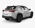 Lexus UX with HQ interior 2022 3d model back view