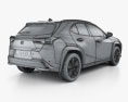Lexus UX з детальним інтер'єром 2022 3D модель