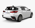 Lexus CT F-sport 2020 3D-Modell Rückansicht