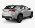 Lexus NX US-spec гибрид 2023 3D модель back view