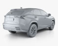 Lexus NX US-spec hybrid 2023 3d model