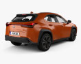 Lexus UX гібрид 2022 3D модель back view