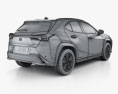 Lexus UX hybrid 2022 3d model