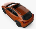 Lexus UX hybrid 2022 3d model top view