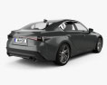 Lexus IS 2022 3d model back view