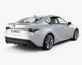 Lexus IS F Sport 2022 Modelo 3D vista trasera
