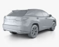 Lexus RX 混合動力 Executive 2022 3D模型
