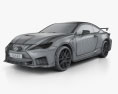 Lexus RC F-Track Edition US-spec 2022 3D-Modell wire render