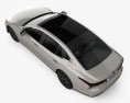 Lexus LS F-Sport 2023 3D-Modell Draufsicht