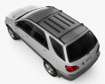 Lexus RX 2000 3d model top view