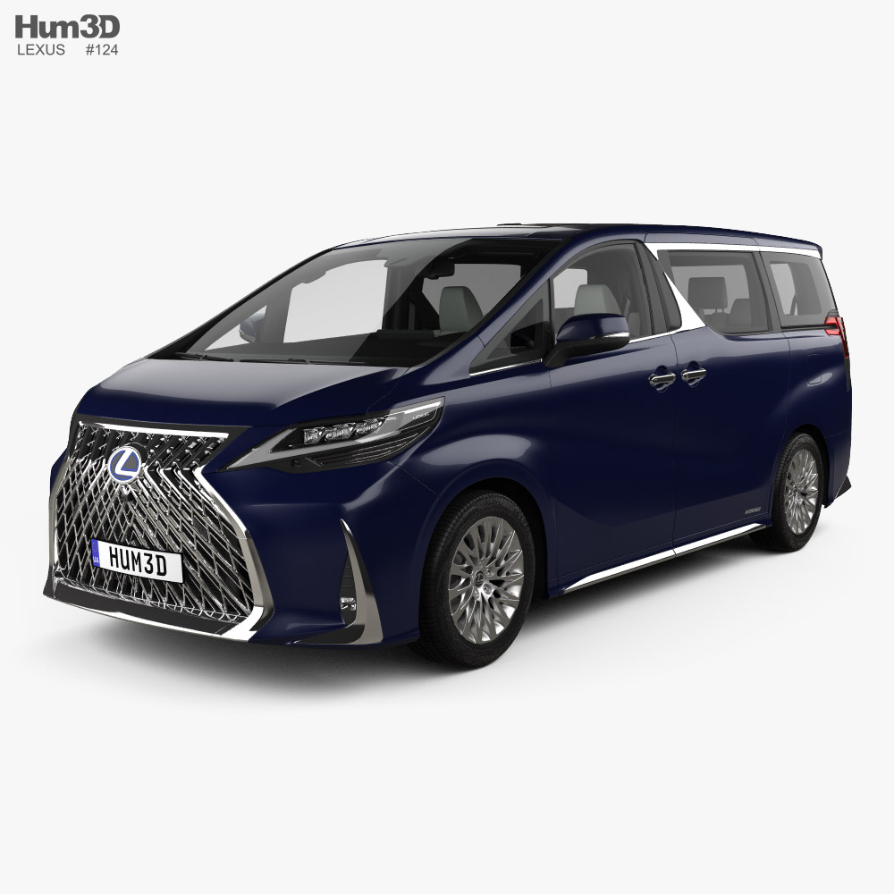 Lexus LM hybrid with HQ interior 2022 3D model