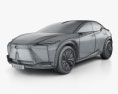 Lexus LF-Z Electrified 2024 3D模型 wire render