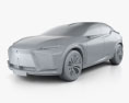 Lexus LF-Z Electrified 2024 3D-Modell clay render