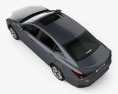 Lexus ES 2024 3D-Modell Draufsicht