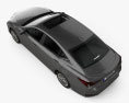 Lexus ES hybride 2024 Modèle 3d vue du dessus