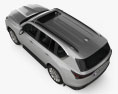 Lexus LX 600 2024 3d model top view