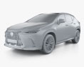 Lexus NX 하이브리드 2022 3D 모델  clay render