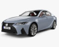Lexus IS F-Sport 인테리어 가 있는 2024 3D 모델 