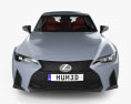 Lexus IS F-Sport with HQ interior 2024 3d model front view