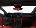 Lexus IS F-Sport with HQ interior 2024 3d model dashboard