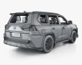 Lexus LX Sport Package US-spec con interni 2022 Modello 3D