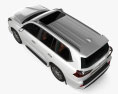 Lexus LX Sport Package US-spec з детальним інтер'єром 2022 3D модель top view