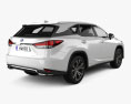 Lexus RX L hybrid US-spec 2022 3D-Modell Rückansicht