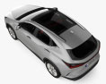 Lexus NX hybrid with HQ interior 2024 3D-Modell Draufsicht
