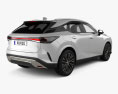 Lexus RX 하이브리드 2024 3D 모델  back view