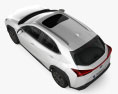Lexus UX electric Premium 2023 3D-Modell Draufsicht