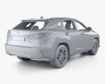 Lexus RX гібрид з детальним інтер'єром 2019 3D модель
