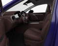 Lexus RX híbrido com interior 2019 Modelo 3d assentos