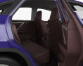 Lexus RX гибрид с детальным интерьером 2019 3D модель