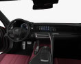 Lexus LC 500 com interior 2020 Modelo 3d dashboard