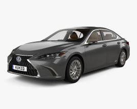 Lexus ES ハイブリッ インテリアと 2024 3Dモデル