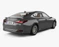 Lexus ES hybride avec Intérieur 2024 Modèle 3d vue arrière